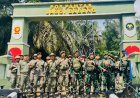 Perkuat Sinergi Perbatasan, CO 9 RS TDM Kunjungi Pos Pamtas Koki Jagoi Babang Yonarhanud 1/PBC/1 Kostrad